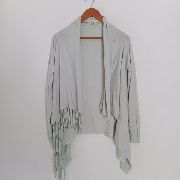 Love Stitch Medium Fringe Cowl Neck Shawl Sweater Poncho style IMP-5797 - Picture 2 of 8